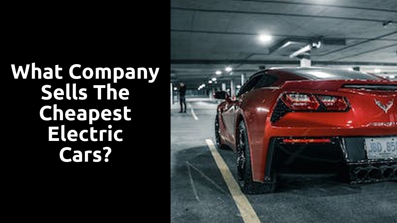 What company sells the cheapest electric cars?